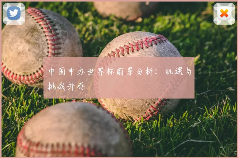 中国申办世界杯前景分析：机遇与挑战并存